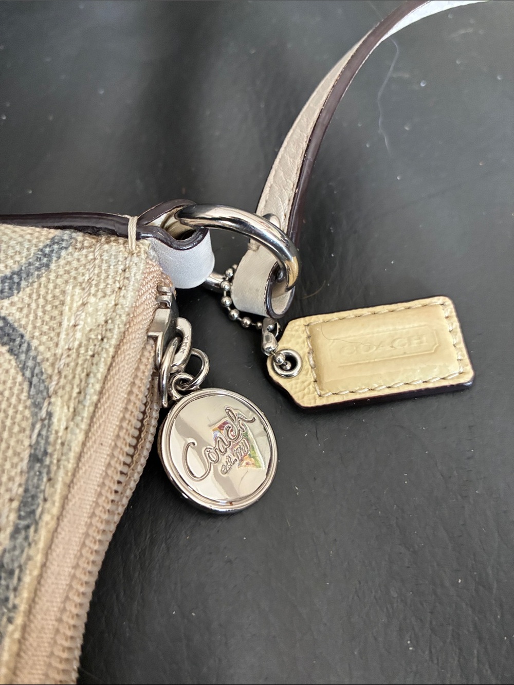 Coach Vintage Optic Art C Multicolor Pastel Canvas Bag - Picture 3 of 5